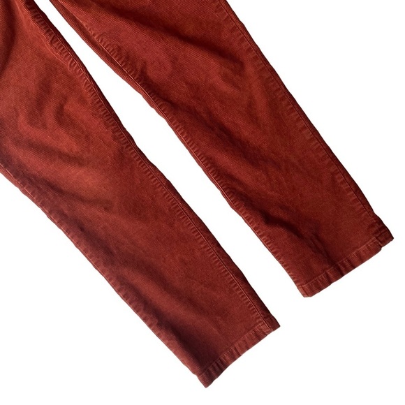 J Crew Size 29 Short 29S Matchstick Cords Corduroy Pants Rust Deep Orange - Picture 6 of 9